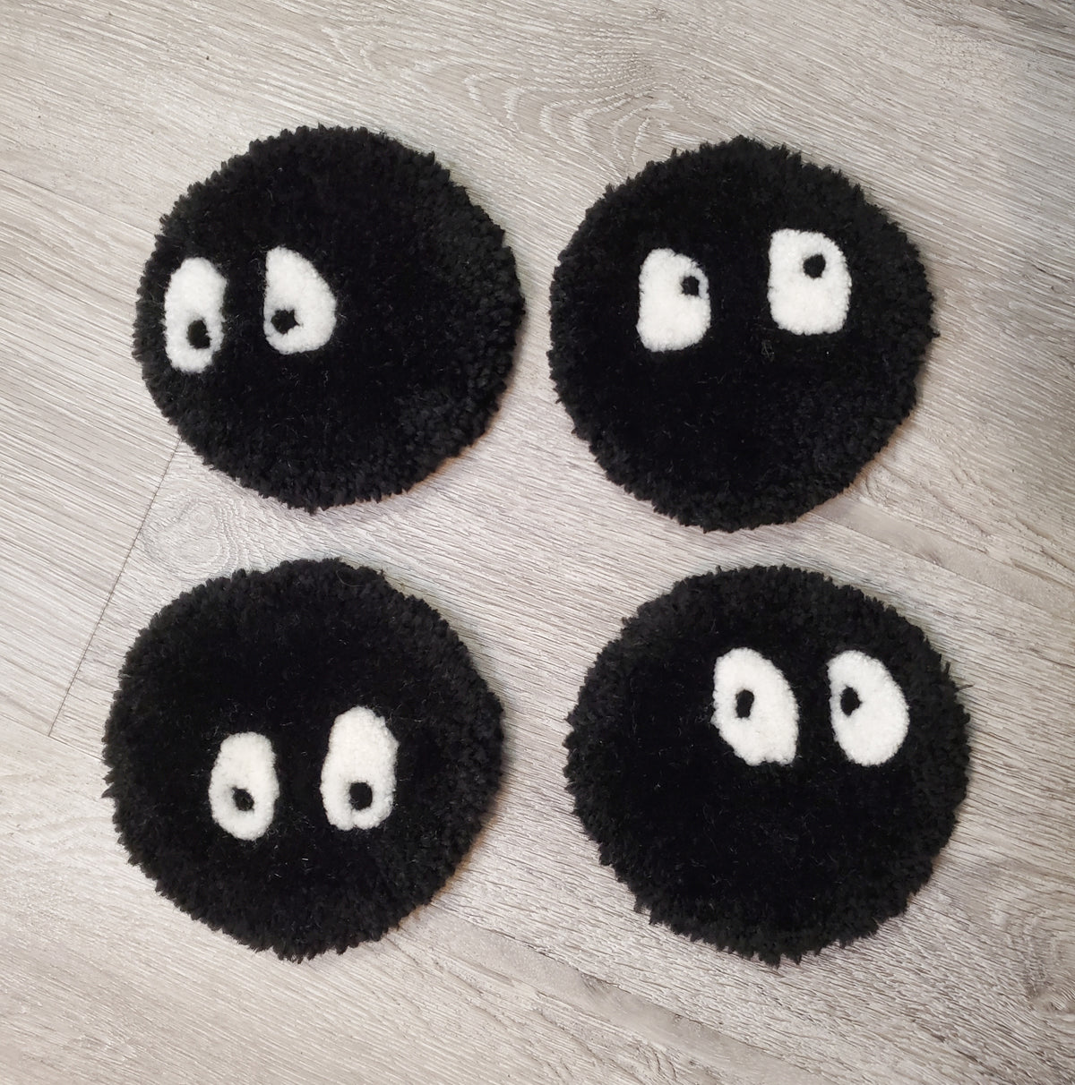 Soot Sprite Mug Rug 4 Pack