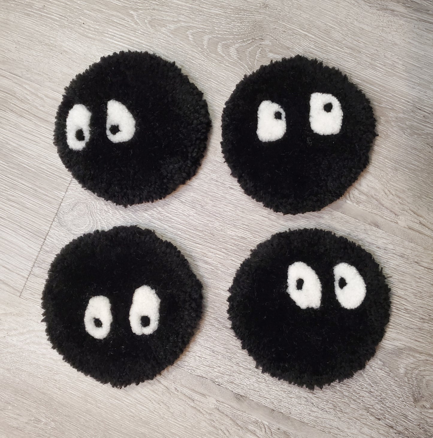 Soot Sprite Mug Rug 4 Pack